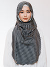 Mekar Shawl In Dots Black