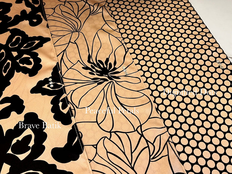 Mekar Shawl In Dignified Dots, Peaceful Petals, Brave Batik