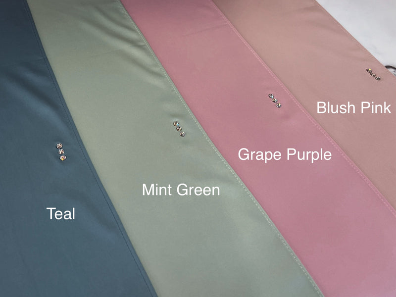 Mekar Shawl In Blush, Grape, Mint, Teal