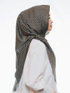 Tiara Shawl In Dots Olive