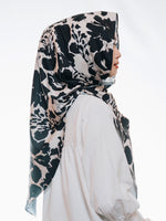 Tiara Shawl In Flora Black